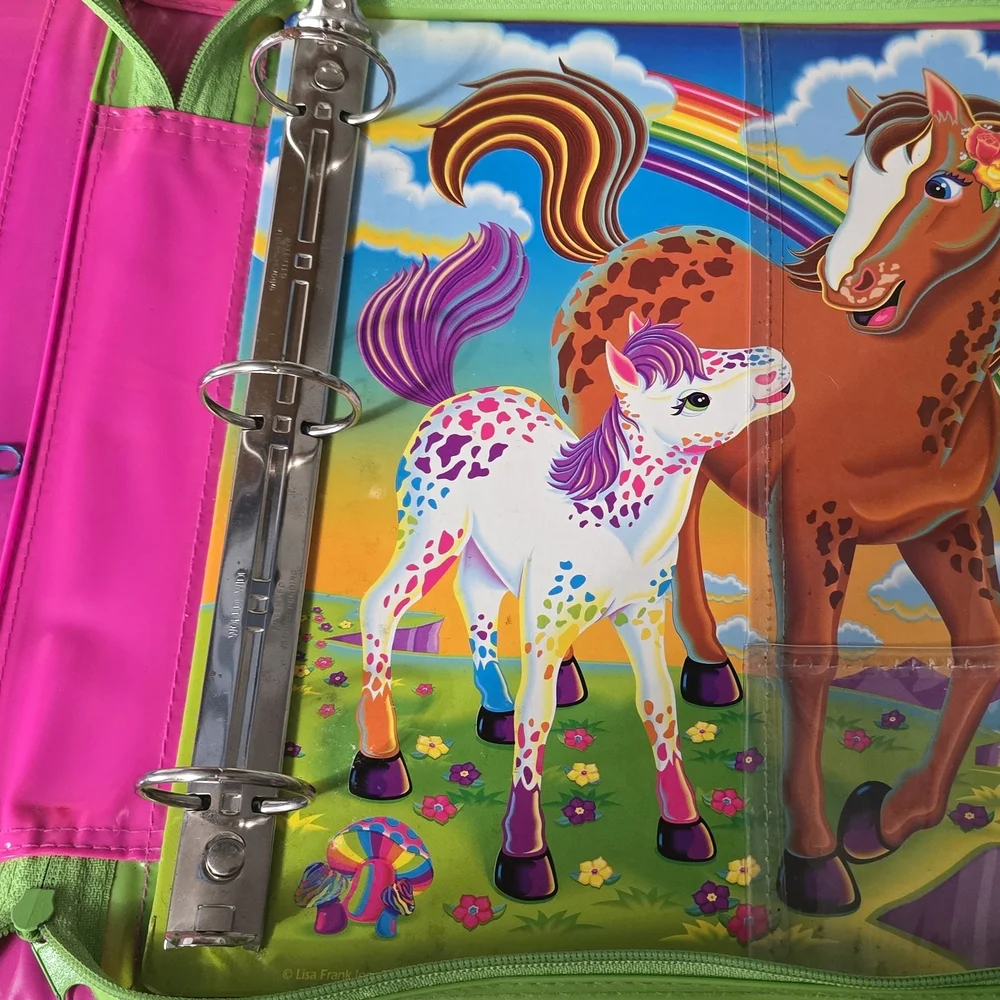 Lisa Frank Colorful Horse and Foal Toy